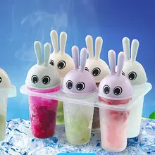 Кролик Мороженое Плесень мультфильм мороженое, лед, леденец на палочке летом прохладно кухня ледяной ящик инструмент домашняя кухня практичные гаджеты B