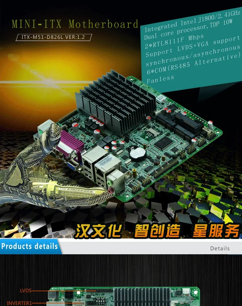 Mini-ITX материнская плата с портов LAN и USB материнской платы тестер с Intel J1900/2.00 ГГц Quad Core Процессор