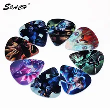 SOACH 10 шт./лот 1,0 мм толщина ремень для гитары запчасти популярные игры дизайн медиаторы