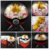 Японское аниме Pokeball Монстр Пикачу Бульбазавр Ash's Squirtle Charmander DIY led набор Рождество Brinquedos подарок для детей