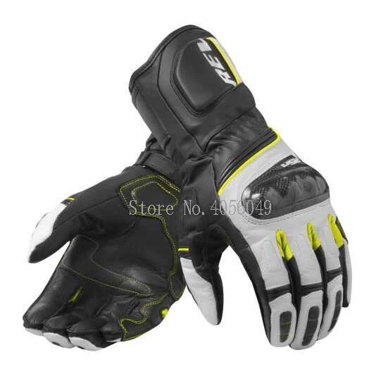 

2019 Revit RSR 3 Leather Gloves Motorcycle Motocross Sports Racing Men's Gloves Black White MotoGP Road Racing Team Gloves