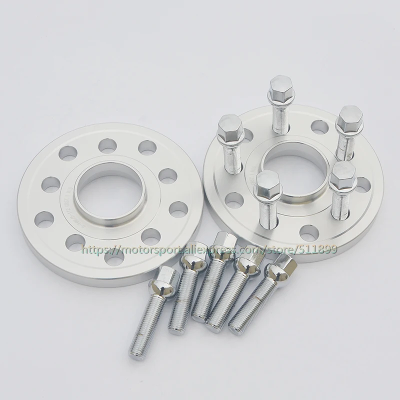 

2 pcs Car Wheel Spacer Adapters | 5X112 | 57.1 CB | 14X1.5 Studs | 15MM For Volkswagen Audi