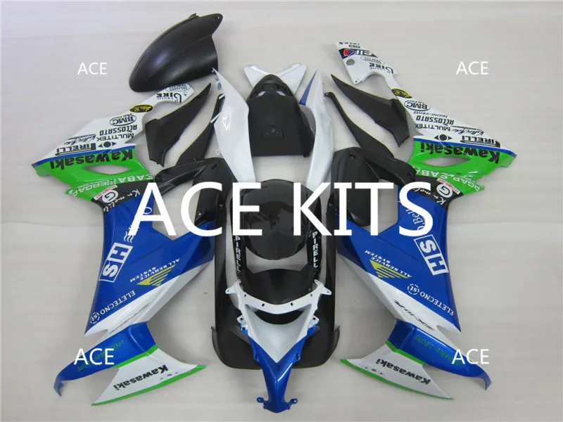 

3 Free Gifts New ABS Fairings Kit 100% Fit For Kawasaki ZX10R ZX-10R 08 09 ZX-10R 2008 -2009 10R Blue Black Green d6
