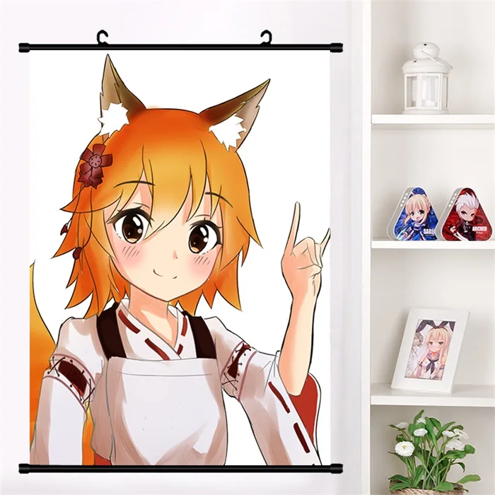 Аниме Sewayaki Kitsune no Senko-san Senko Nakano Shiro Настенная роспись плакат Настенные подвесные плакаты коллекция домашнего декора - Цвет: J