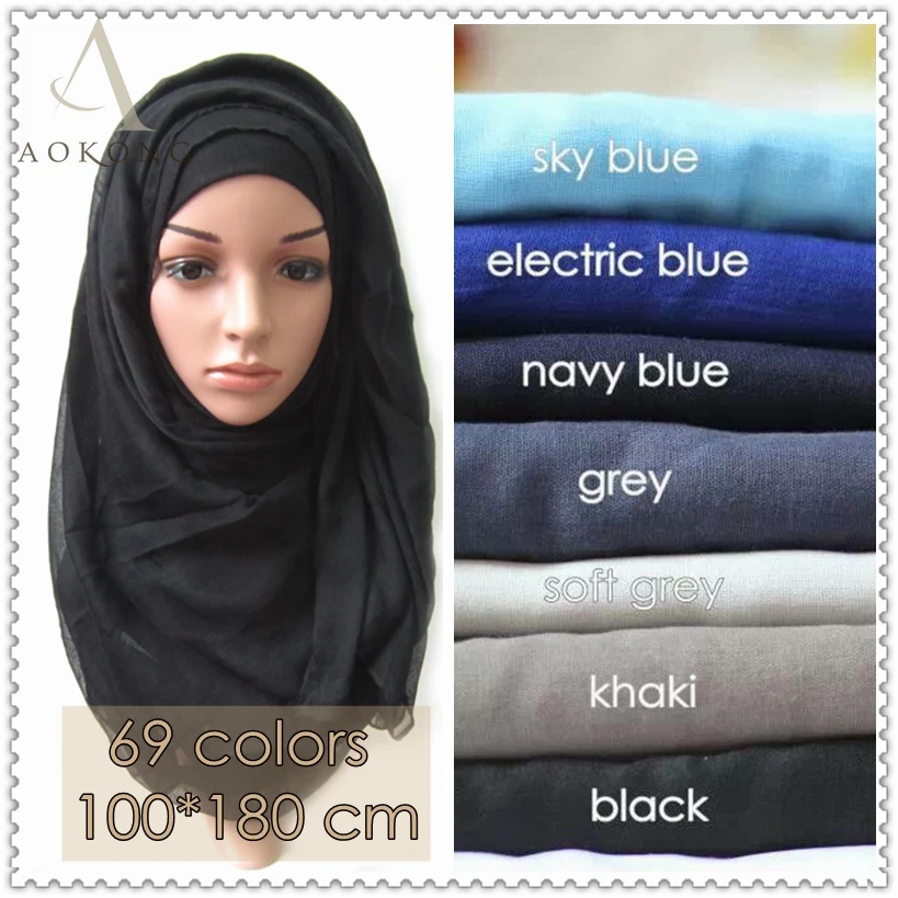 

10pcs/lot islamic muslim hijab scarf solid plain viscose hijabs fashion maxi shawls foulard women long scarves bandana wraps