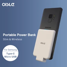 Мощность банка для samsung Galaxy S9 плюс S8 Note 8 A50 Батарея чехол S6 S7 Edge Plus S5 Note4 J7 A40 переносной корпус питания