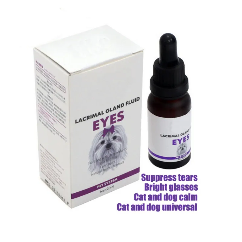Безопасная и натуральная жидкость для ухода за домашними животными для удаления пятен на глаза и осветления глаз(20 мл) жидкость для ухода за собачьим глазом