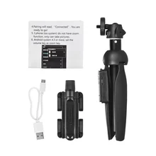 4 in 1 Selfie Stick Tripod Stand Extendable Monopod Bluetooth Remote Phone Mount for iPhone X 8 Android Gopro fghgf bluetooth remote tripod bracket for iphone mini portable mount monopod extendable camera stand universal phone tripods