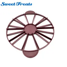 Сладкие угощения пирог кусочек торта равные части разделитель для пирога 10/12 шт ABS Еда класса Пластик резак День рождения поставки