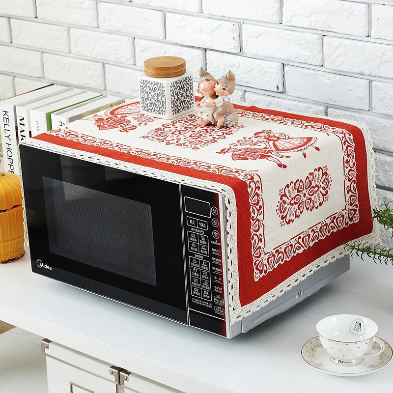 New high quality gothic Microwave oven dust cover The oven shield Cloth