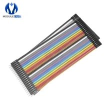 40 шт. в ряд Dupont кабель 20 см 2,54 мм 1pin 1 p-1 p мужчин и женщин Перемычка провода для Arduino Макет