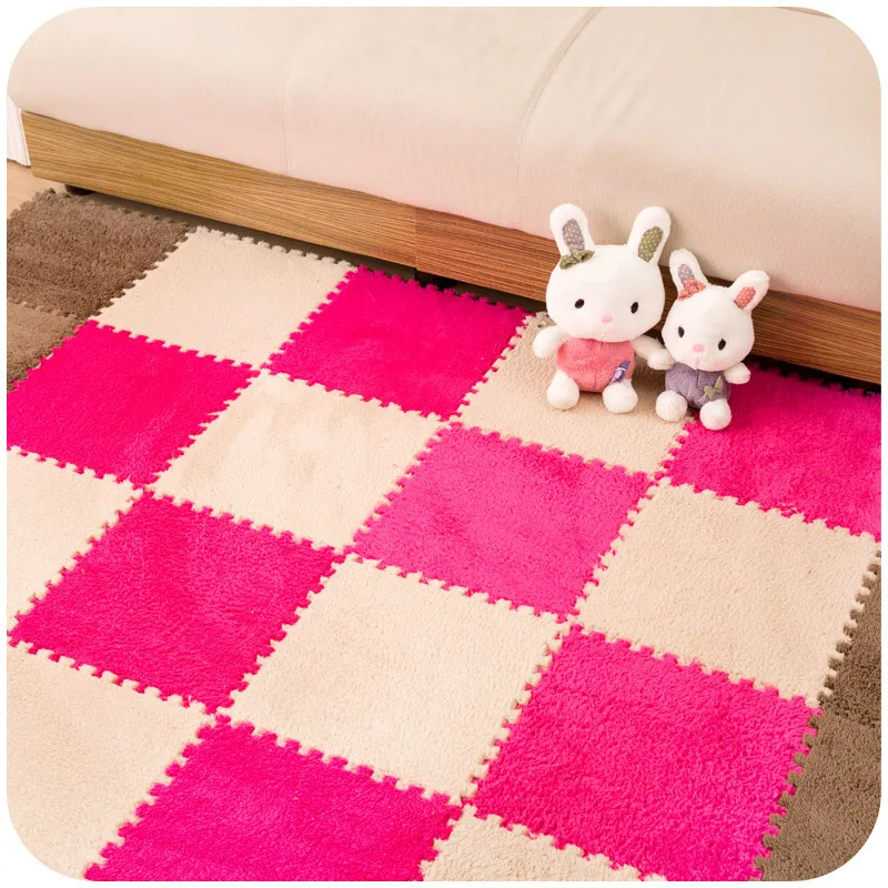 

8pcs Puzzle Floor Mat Door Floor Carpet Foam Pad Baby Crawling Cutting Area Rug For Living Room Bed Room tapetes para casa sala