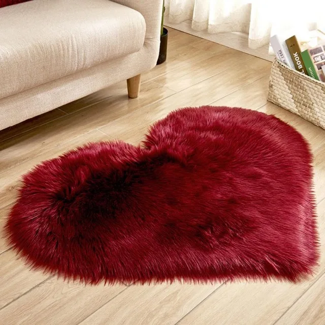 Burgundy Microfine ковры из искусственного меха большая овчина Нескользящая спальня лохматый ковер гостиная коврики украшение дома современный напольный для гостиной ковер - Цвет: Burgundy