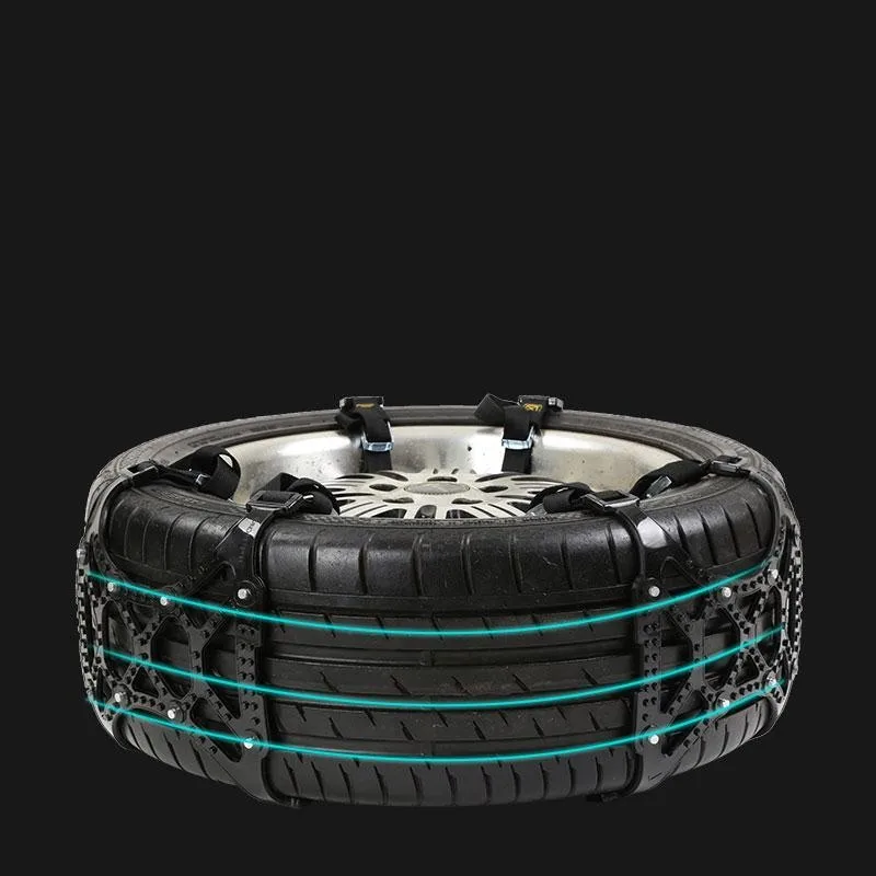 Черный автомобиль снег Chians двойные пряжки шины колесные цепи анти-противобуксовочный ремень утолщенный противоскользящая цепь для автомобиля/Suv автомобиль-Стайлинг на открытом воздухе
