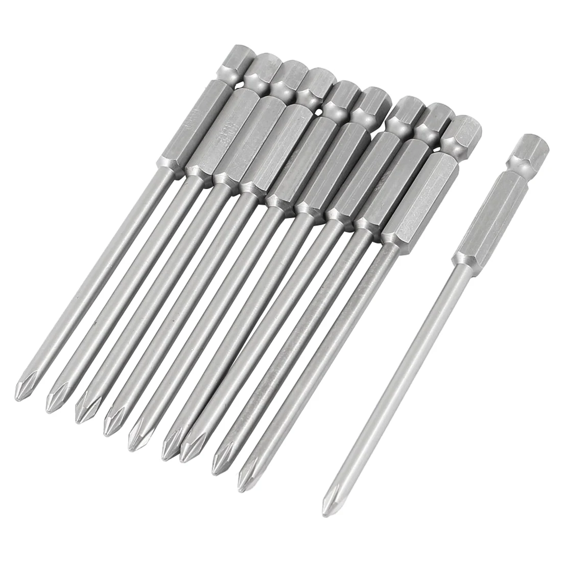 

DHDL-1/4" Hex Shank Magnetic Cross Tip Phillips Driver Bit PH1 10 Pcs