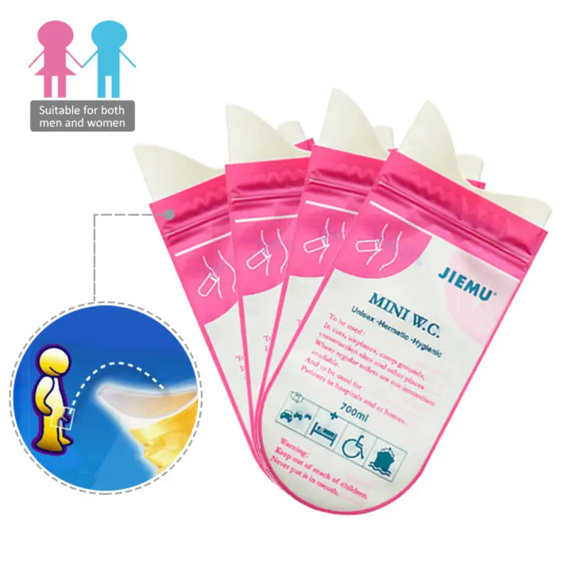 Unisex Disposable Urine Bags Camping Pee Travel Urinal Toilet UK