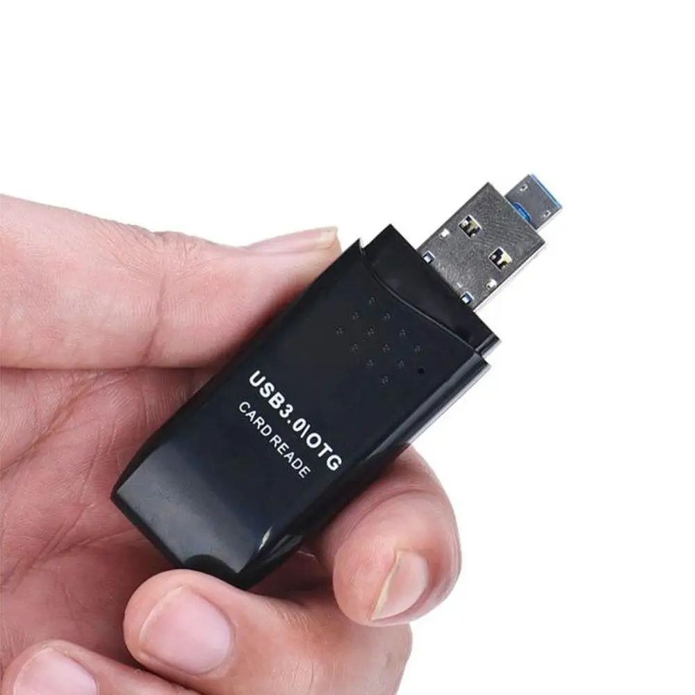 Cewaal USB3.0 два в одном USB кард-ридер два порта двойной разъем SDXC MICRO USB 3,0 Micro SD TF кард-ридер