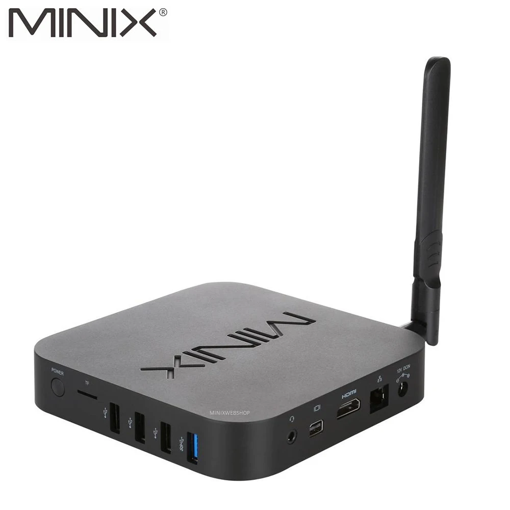 MINIX NEO Z83-4 Pro MINI PC Intel oficial de Windows 10 Pro Mini PC Intel Atom x5-Z8350 4 GB/32 GB con MINI PC portátil de montaje VESA