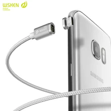 Original WSKEN Magnetic 2A MINI1 Micro USB IOS Charging Cable For iPhone 6 6plus iPad For Samsung Magnetic 2 in1 Cable CL595