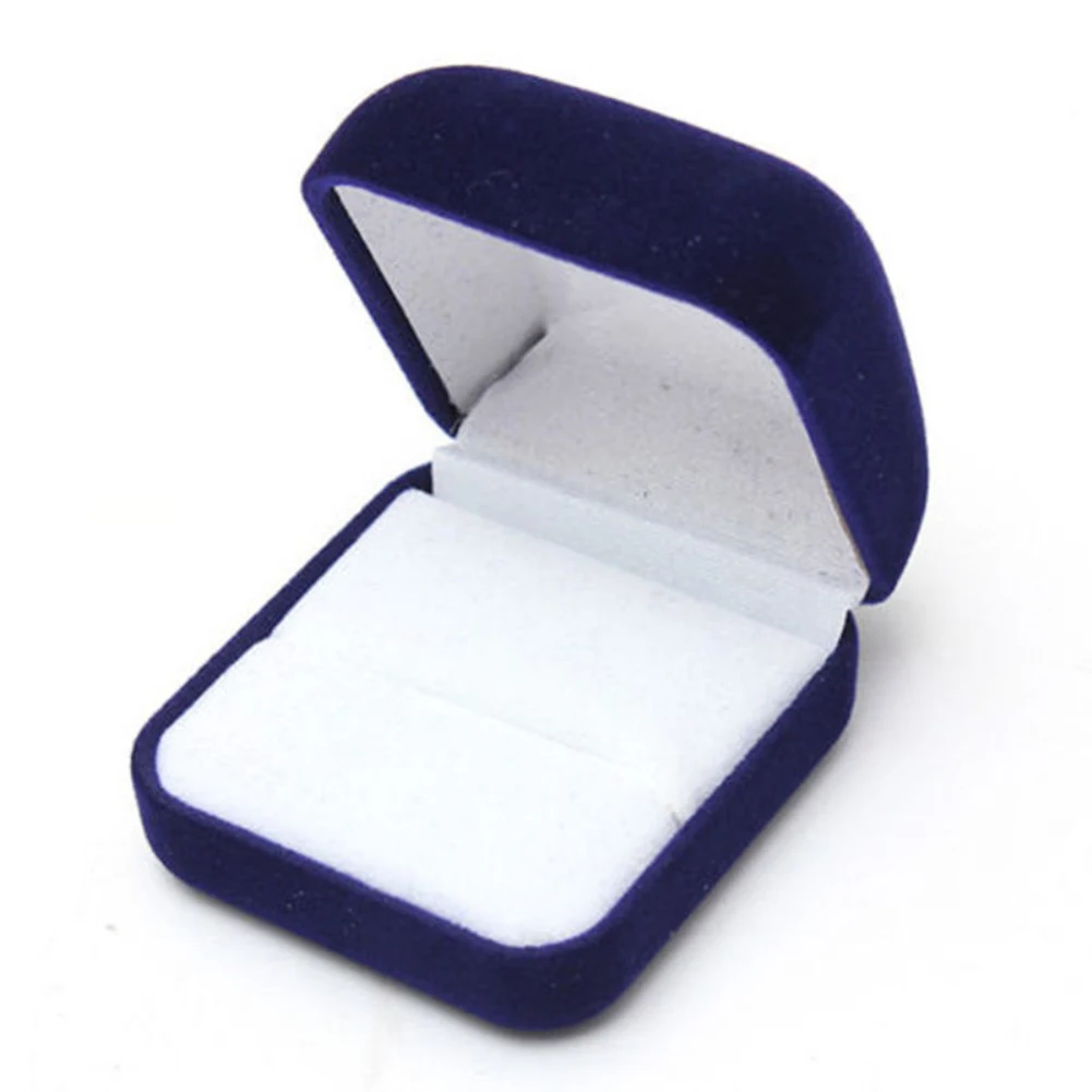 Ювелирные изделия серьги кольцо Дисплей Коробка для хранения крышка подарочной коробки бархатное кольцо серьги шкатулка кольцо серьги гвоздики Ювелирная упаковка коробка