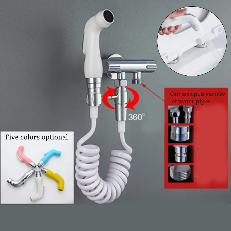 

Douche Kit Bidet Handheld Bidet Spray Shower Set Wall Bracket Toilet Sprayer Faucet Brushed For Hardware Supplies