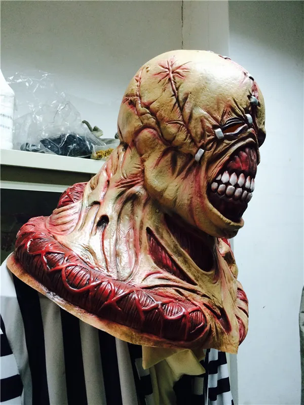 Nemesis Mask Rubber Virus Vallain Scary Halloween Party Costume Dress up Gifts - 3