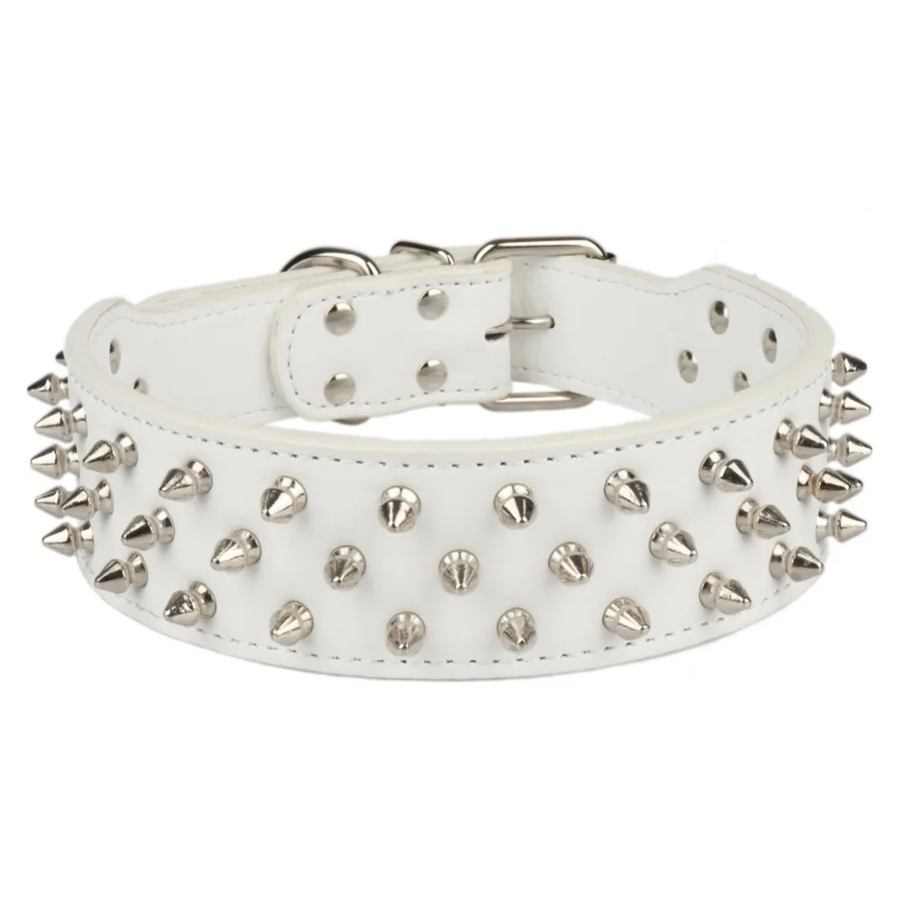 Big Dogs Collars Accessories Animals Supplies Spiked Rivet For A Large