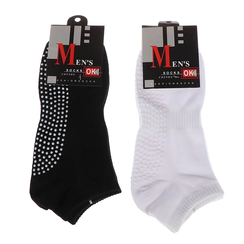 1 Pair  Men's Cotton Sport Non-slip Yoga Socks  Breathable Anti Skid Floor Socks Dropshipping