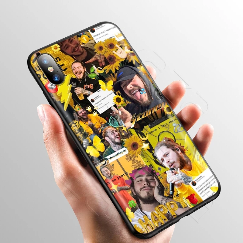 Чехол Lavaza Post Malone для iPhone 11 Pro XS Max XR X 8 7 6 6S Plus 5 5S se