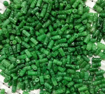 

100 pcs Fine Jewelry green Bamboo Knuckle Bar jade beads DIY jewelry accessories BEADS lotus Jade Bracelet