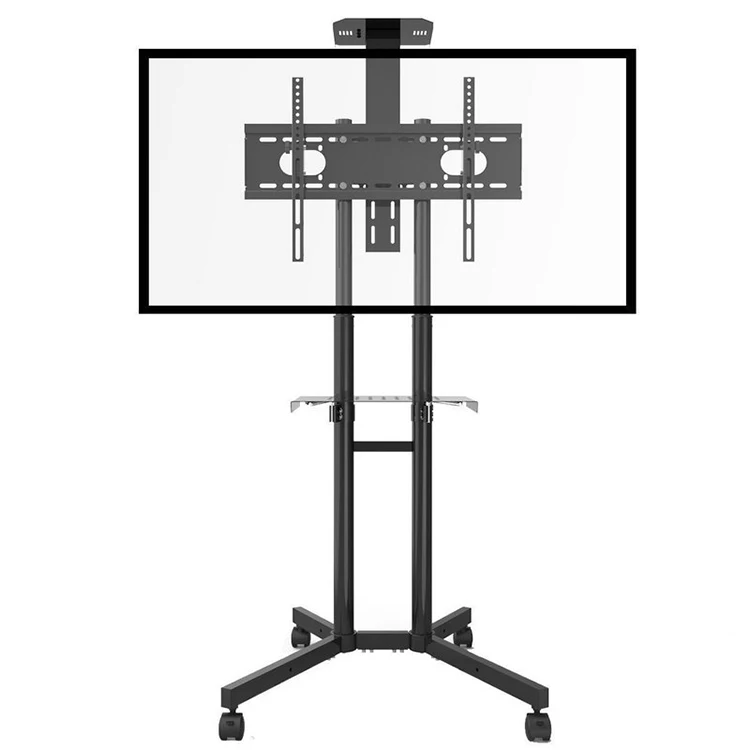 عربة ل lcd led البلازما المسطحة التلفزيون العالمي حامل جبل مع الرف و منحني شاشات المحمول و adjustble لمدة 32 إلى 65