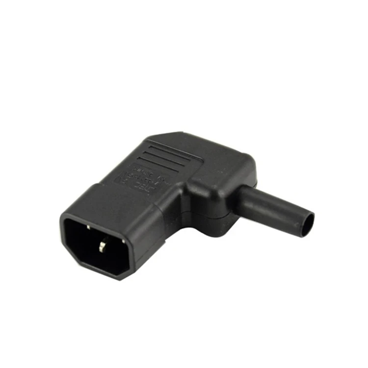 IEC 320 C14 Right Angle Male Plug Connecto,IEC 320 C14 90 Degree Angled Rewirable Connector Male Plug Adpter UL Approval