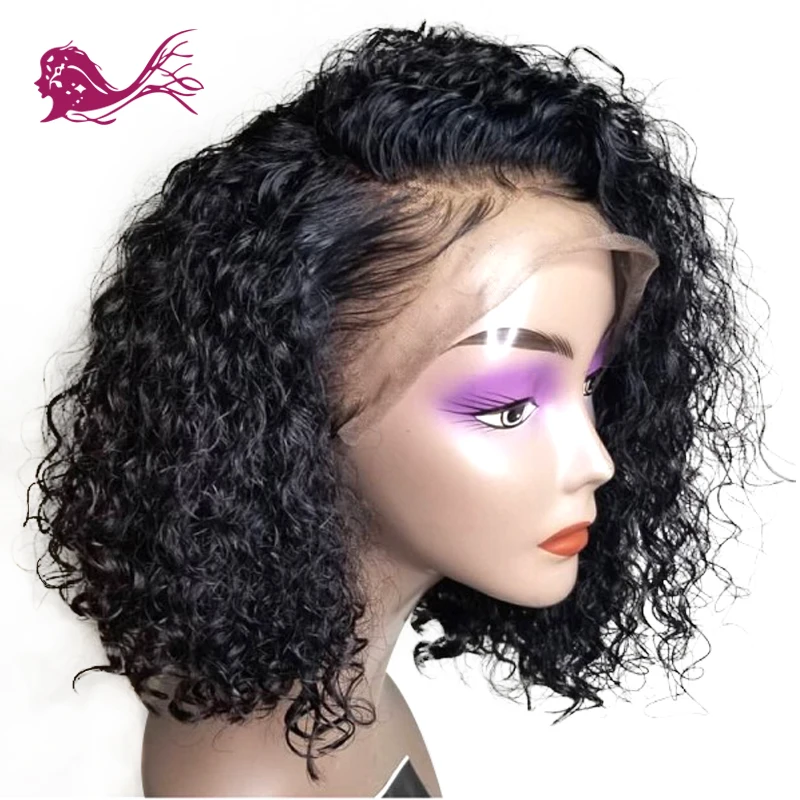 EAYON-HAIR-Lace-Front-Remy-Human-Hair-Bob-Wigs-Deep-Curly-For-Black-Women-With-Baby