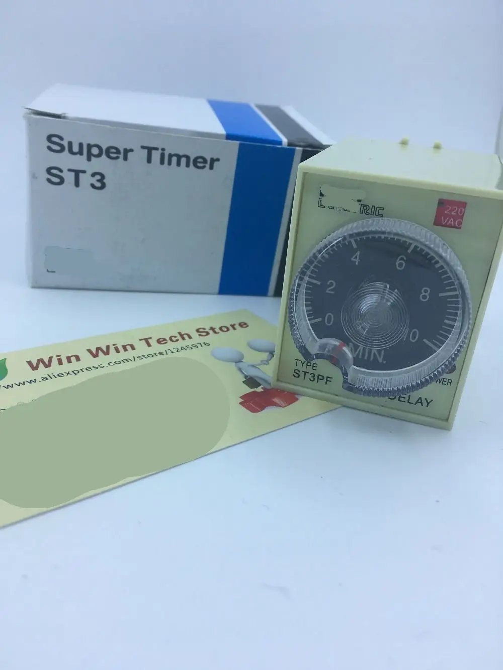

New original 220V AC Power Off Delay Timer Time Relay 10 minutes 60 seconds, 30 seconds, 10 seconds ST3PF & Base ST3PF