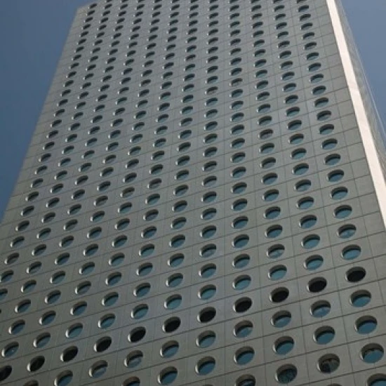 Low angle view of a building  Jardine House  Central District  Hong Kong Island  Hong Kong Print by Panoramic Images