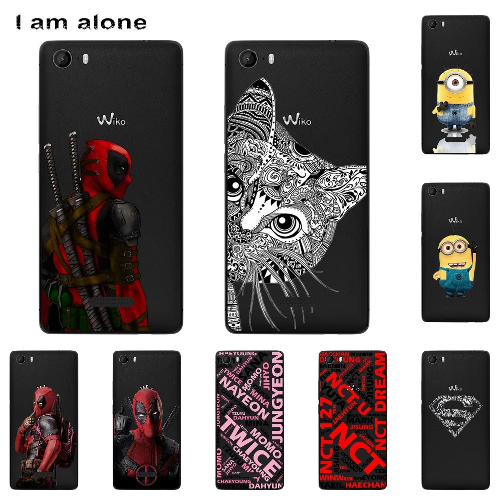 

I am alone Phone Shell For Wiko Fever 3G 4G 5.2 inch Solf TPU Silicone Mobile Fashion For Wiko Fever 3G 4G Case Customized