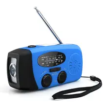Многофункциональный ручной радио Динамо солнечной энергии ed AM/FM/NOAA погода радио аварийный светодиодный фонарик и внешний аккумулятор