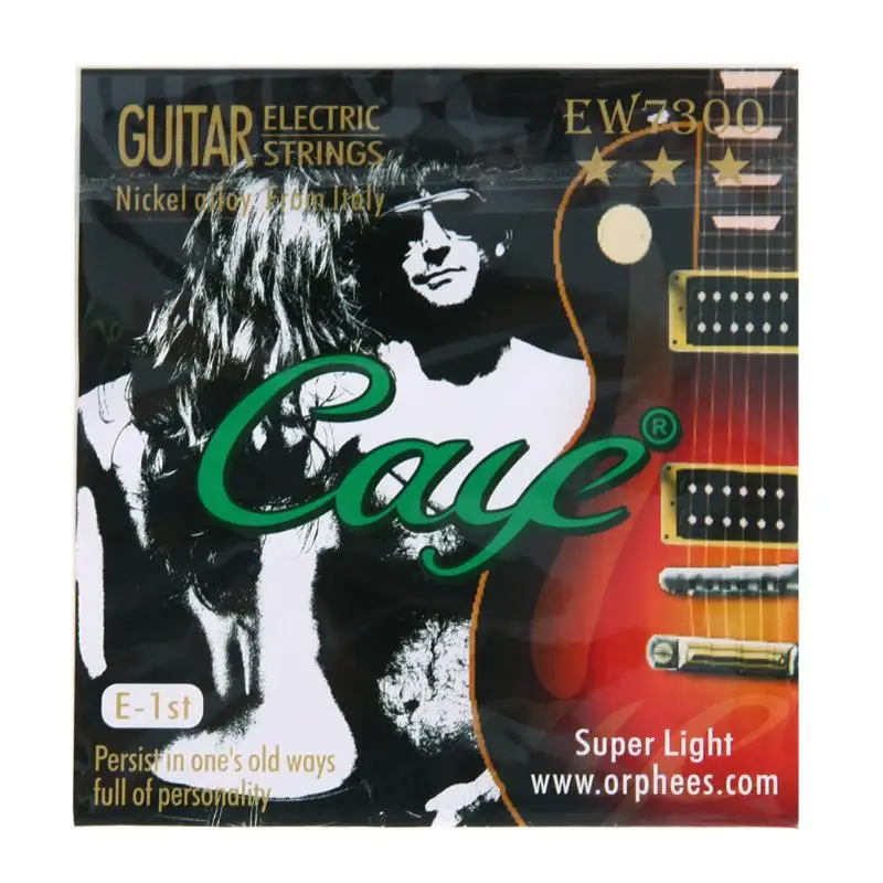 1 шт. прочные гитарные струны 6 типов серии EW из углеродистой стали, гитарные струны, набор электрогитарных струн EW7300