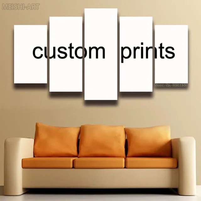 Online 5 Panels Custom Prints Canvas Painting Wall Art Living 5 Panels Custom Prints Canvas Painting Wall Art Living Room Home Decor Print Poster Framed Supplier Only For Whole