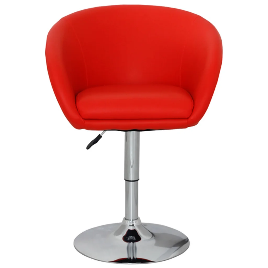 iKayaa Bar Chair Red Leather Arm Length Of 64cm Bar Chair ES Stockin