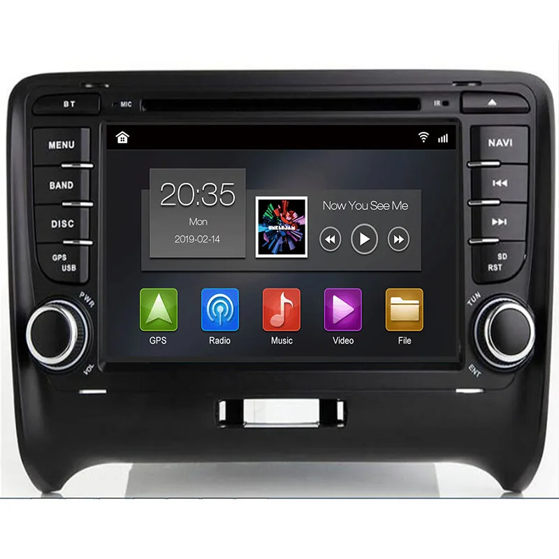 2 DIN 2G Android 9,0 автомобиля gps радио для Audi TT MK2 8J 2006 2007 2008 2009 2010 2011 2012 автомобильный мультимедийный DVD плеер стерео навигации
