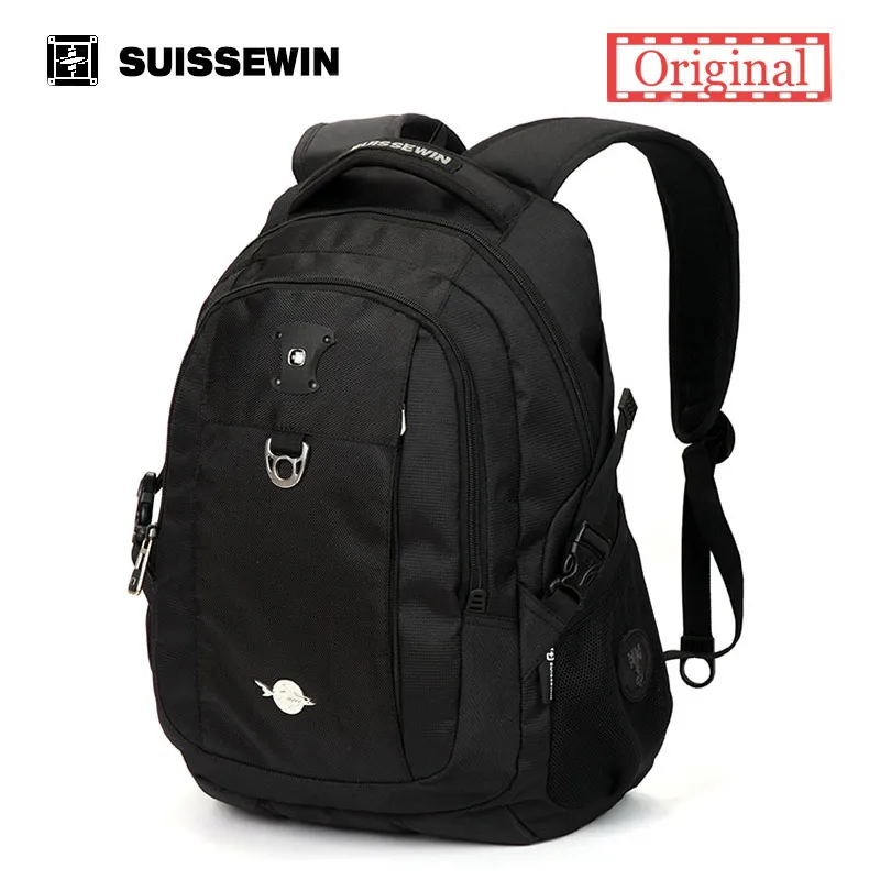 

Suissewin Laptop Backpack 15.6" Fashion Men's women Backpacks 17 inch mochila Laptop School Backpack Men's Travel Bagpack
