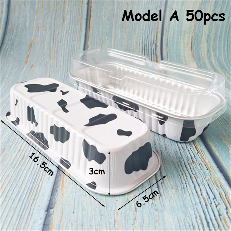 Коробка для торта с пластиковой крышкой, поднос для выпечки, одноразовая коробка, коробка для выпечки Tinfoil, прямоугольная герметичная коробка для пищевых продуктов, коробка для Мусса для пищевых продуктов - Цвет: Model A