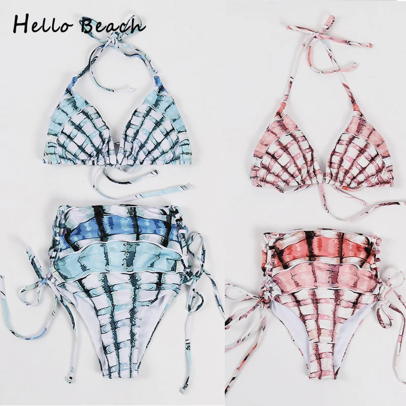High-Waist-Bikinis-Set-2295-7
