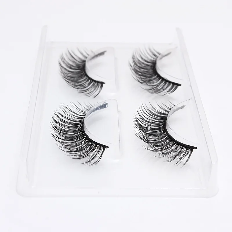 DOCOCER 2 пары natural накладные ресницы eyelashes длинные Макияж 3d Искусственные ресницы для красоты 759