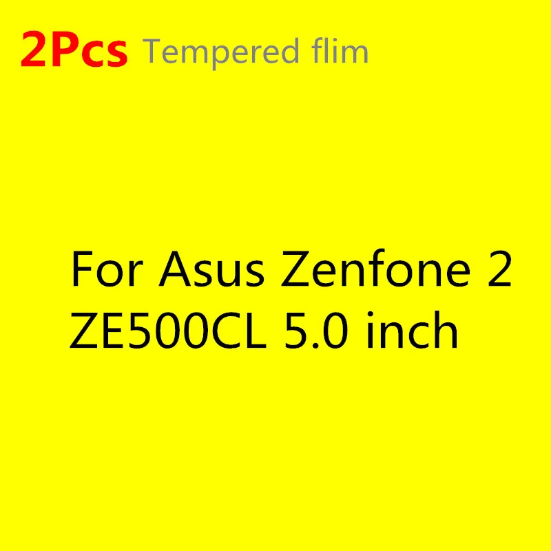 HATOLY 2 шт закаленное стекло для Asus Zenfone 2 ZE500CL ZE500kl ZE550KL ZE601KL ZE551ML экранное стекло es прозрачная защитная пленка^ < - Цвет: For ZE500CL