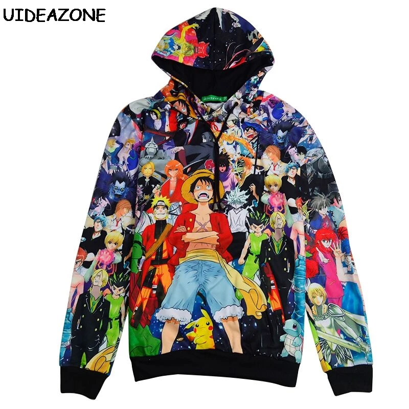 One Piece Hoodies Men Women Sweatshirts Anime Hooded Tracksuits Sudadera Mujer Casual Long Sleeve Pullovers Jacket Autumn Unisex | Мужская