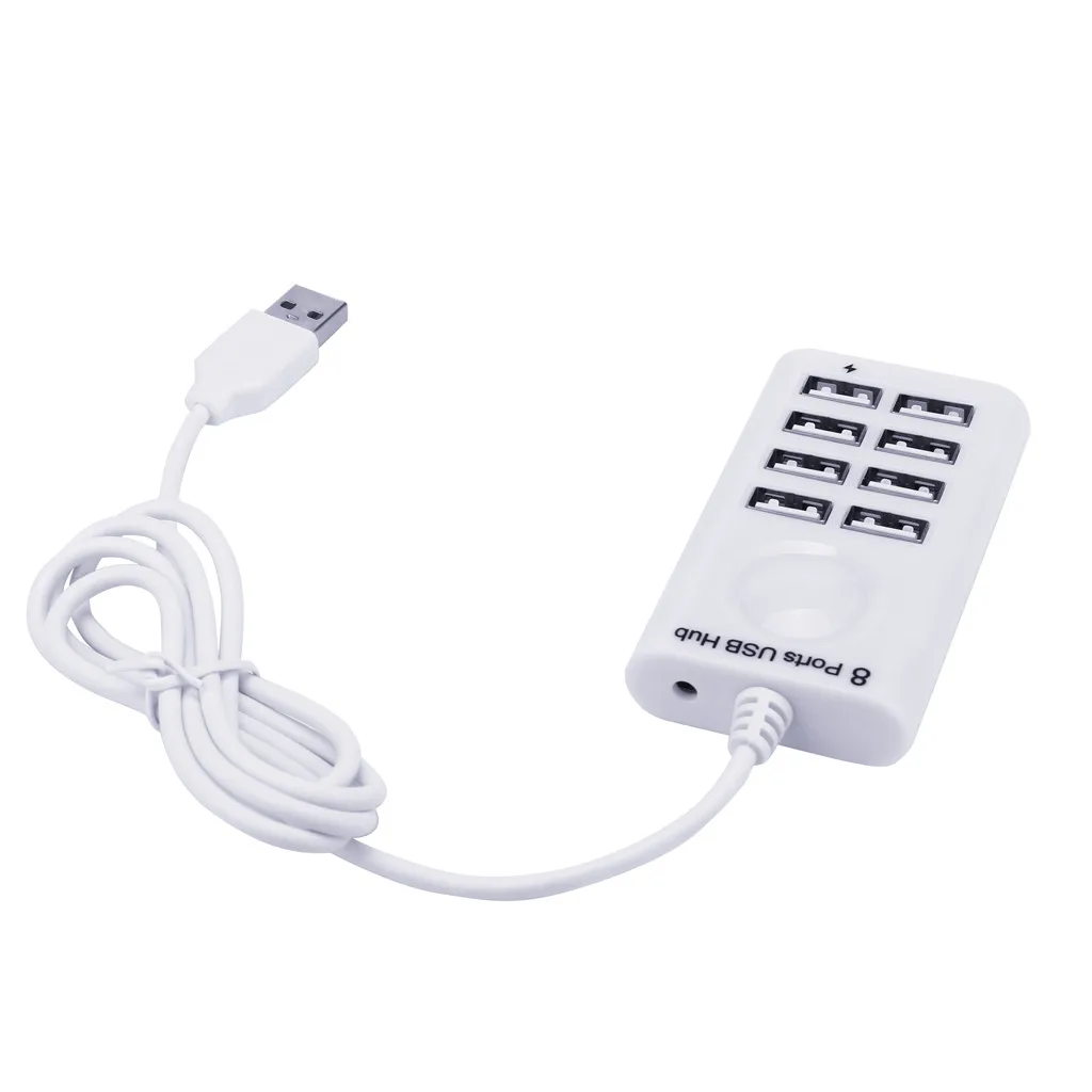 Ouhaobin Usb 2,0 концентратор Поддержка 2 ТБ HDD Тонкий Размеры USB2.0 Hi-Скорость 8-Порты и разъёмы 480 Мбит/с Концентратор провода Длина длиной 1 м для планшета 404#2