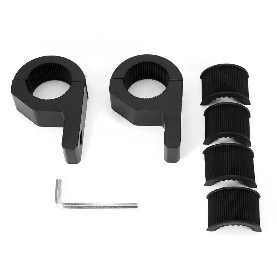 

1 Pair of 1.18inch Aluminum Car Truck Bumper LED Light Holder Bracket Kit Offroad Lamp Mount Support Car Accessories