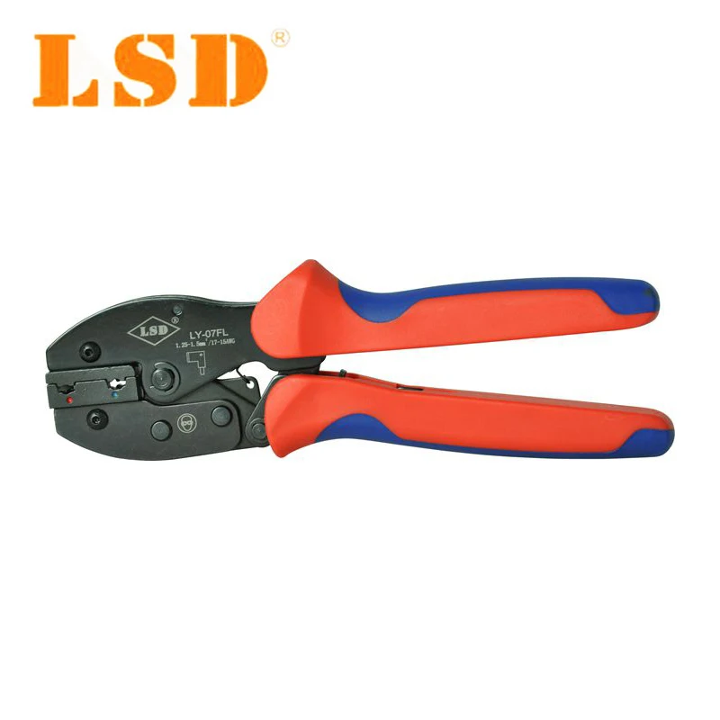 

Flag female insulated terminals connector ratchet crimping hand tools 1.25-2.5mm2 electrician crimper pliers LY-07FL